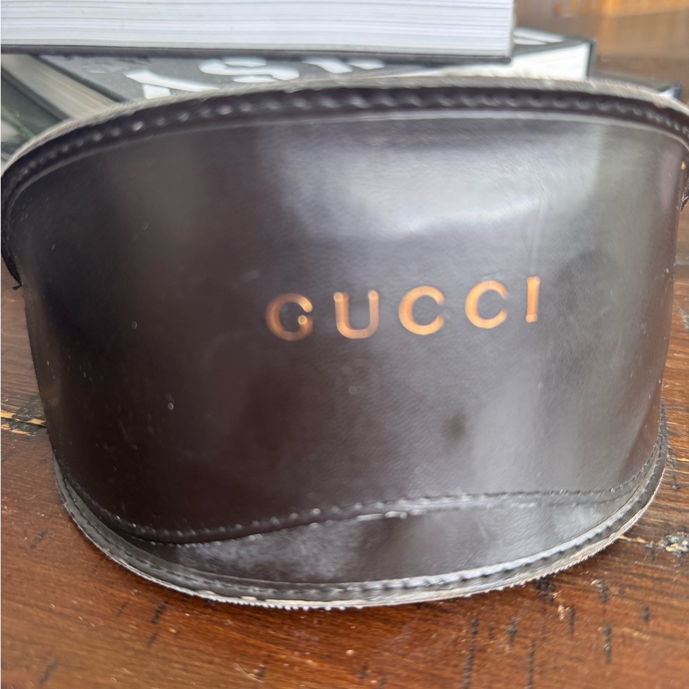 Gucci Vintage Leather Sunglasses Case
